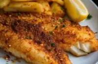 سمك مشوي مع رز صغير
