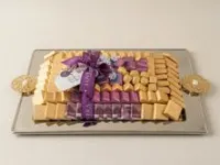 صينية مستطيل مغلف موف كبير