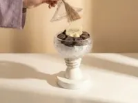 فازة كريستال ميني مع غطاء