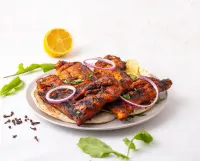 دجاج على الفحم سادة  - نص