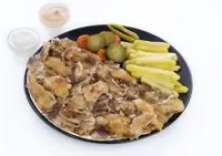 صحن شاورما دجاج ثوميلا - صحن شاورما دجاج وسط ثوميلا