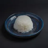 أرز أبيض على البخار
