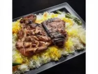 نصف حبة دجاج مع رز