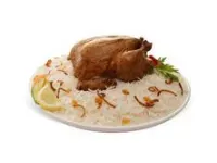 حبة دجاج شواية - مثلوثة رز بيشاور
