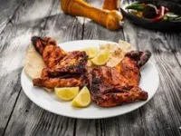 نصف دجاج فحم ساده
