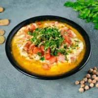 فول شامي باللبن