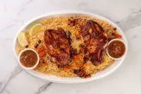 حبة دجاج شواية مع رز بشاوري