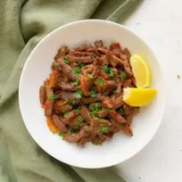 كبدة مع لحم